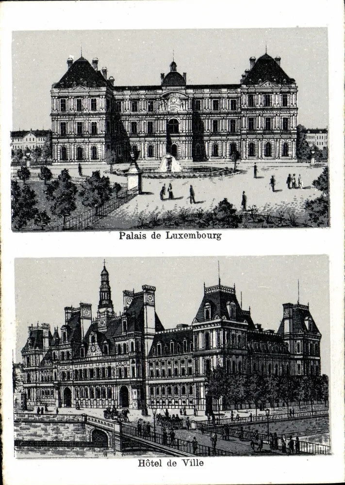 Palais de Luxembourg — Hôtel de Ville — Verlag nicht sichtbar - Vorderseite