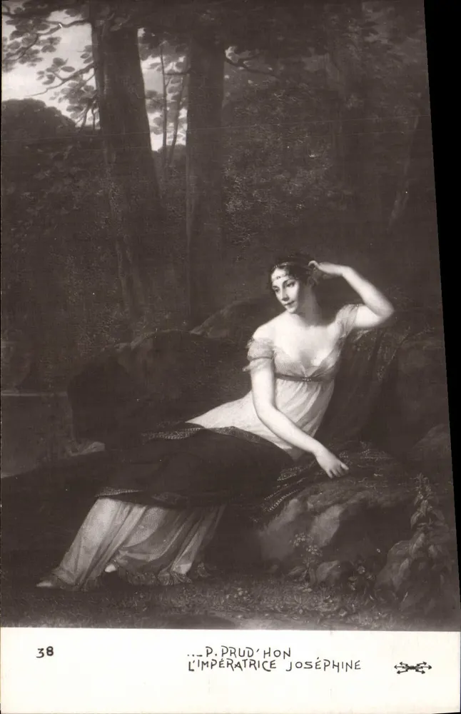 A Imperatriz Joséphine — reprodução de uma pintura de D. Prud'hon — série 38 - Frente