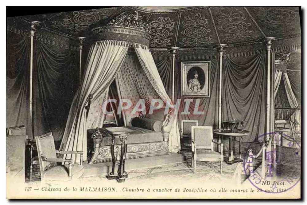 Schlafzimmer von Joséphine im Schloss Malmaison — ND Fotografie n°137 - Vorderseite