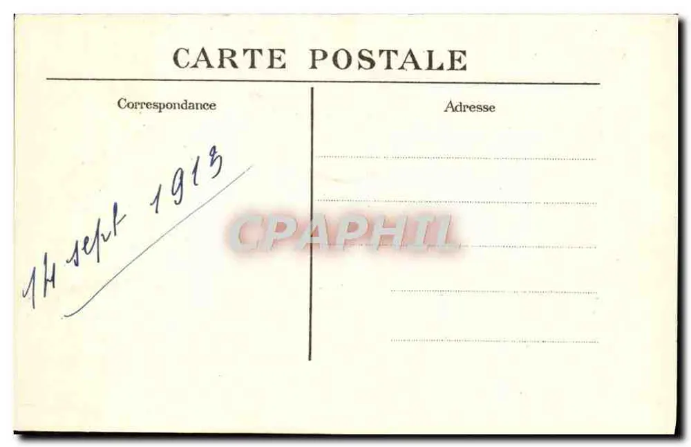 Park des Schlosses La Malmaison — Der Zeder der Kaiserin Joséphine — Verlag O. Béguin - Rückseite