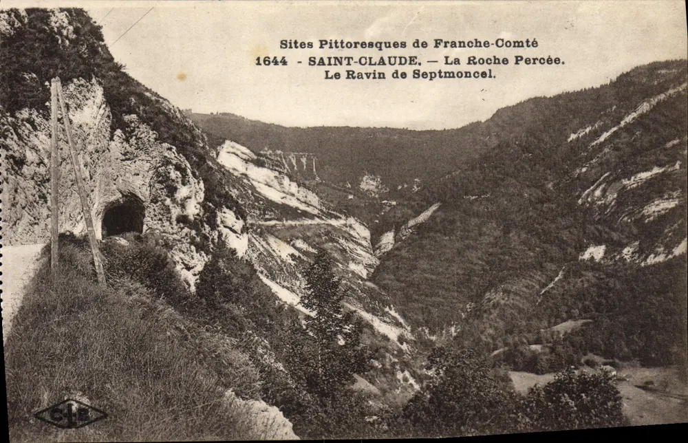 Saint-Claude — Der Ravin von Septmoncel — Die Durchbrochene Felsen — Bilderhafte Orte der Franche-Comté - Vorderseite