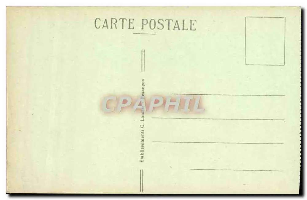 Die Jura-Berge — Panorama der Flumen-Tal, in der Nähe von Saint-Claude — Verlag C. Lardet Besançon - Rückseite