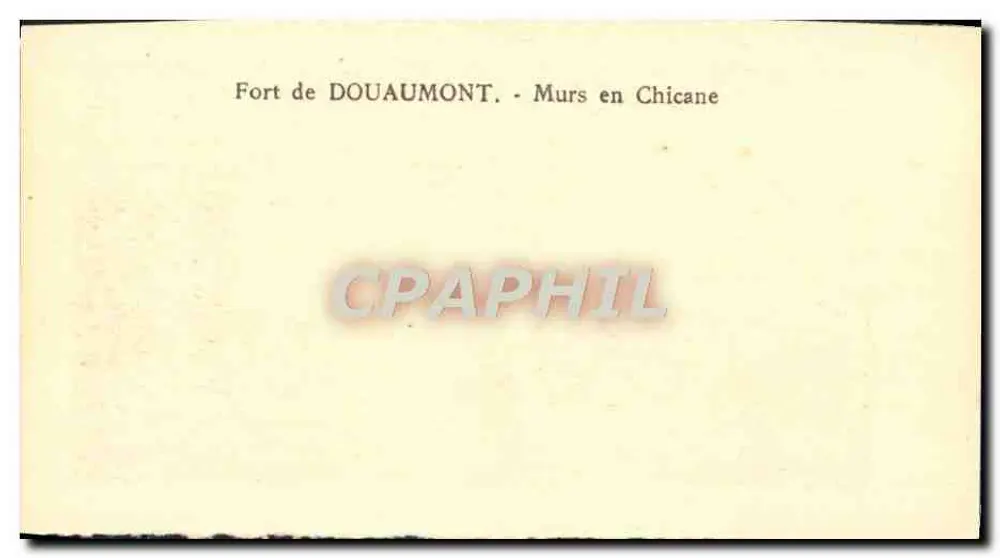 Fort de Douaumont — Murs en Chicane - Rückseite