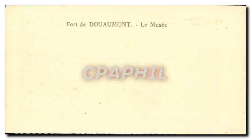 Fort de Douaumont — O Museu - Verso