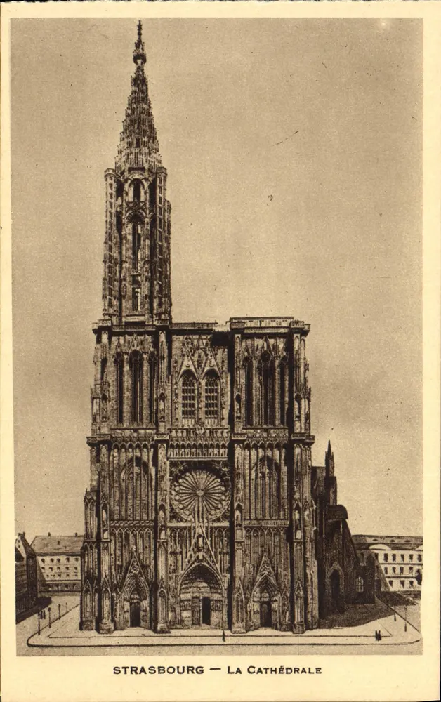 Strasbourg — A Catedral — editor não identificado, número de série não visível - Frente