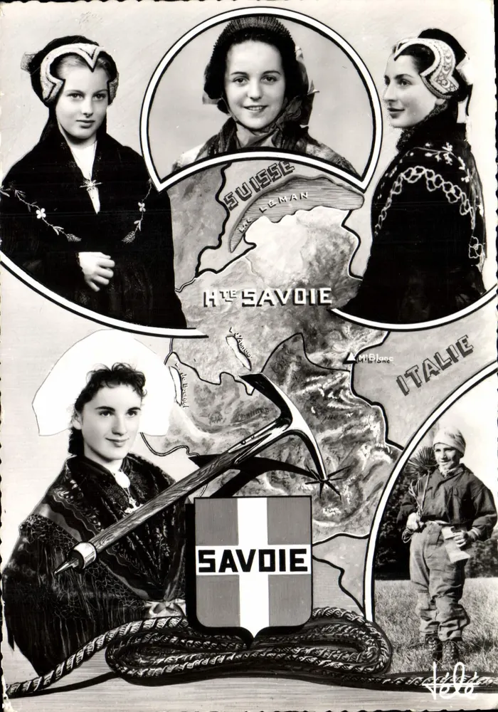 Kleidung der Tarentaise — Savoie — Verlag Léon Bardet, n°607 - Vorderseite