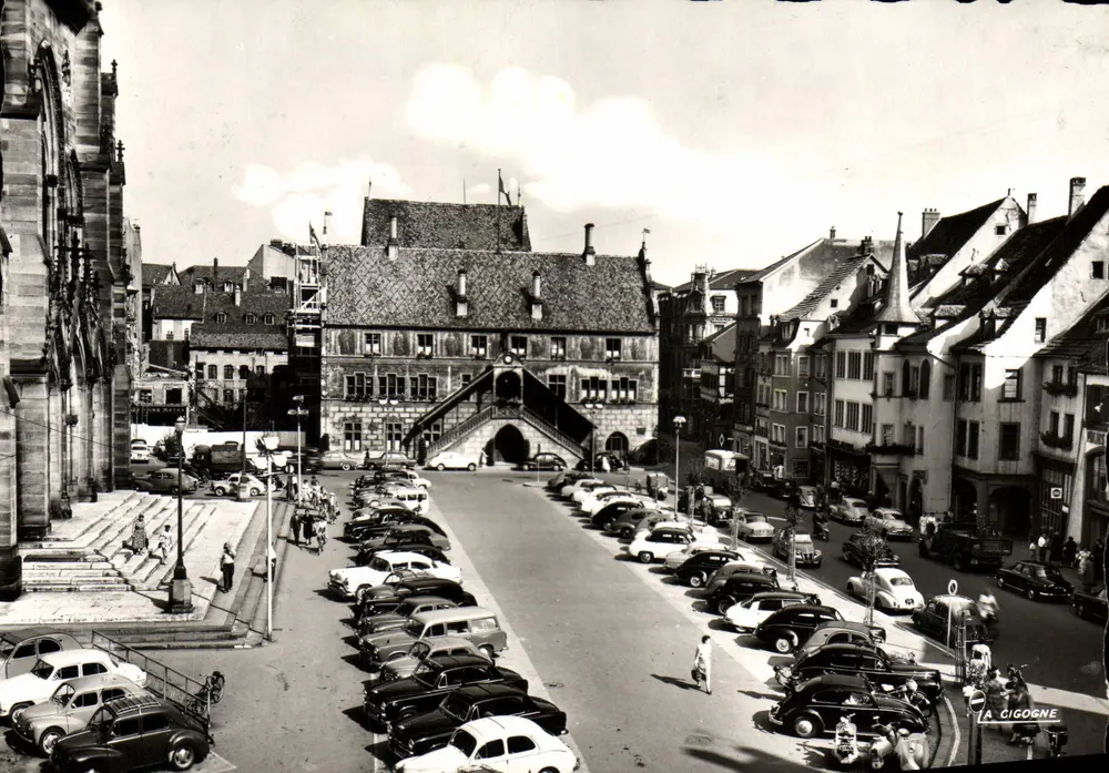 Mulhouse (Haut-Rhin) — Rathaus und Place de la République — A CIGOGNE - Vorderseite