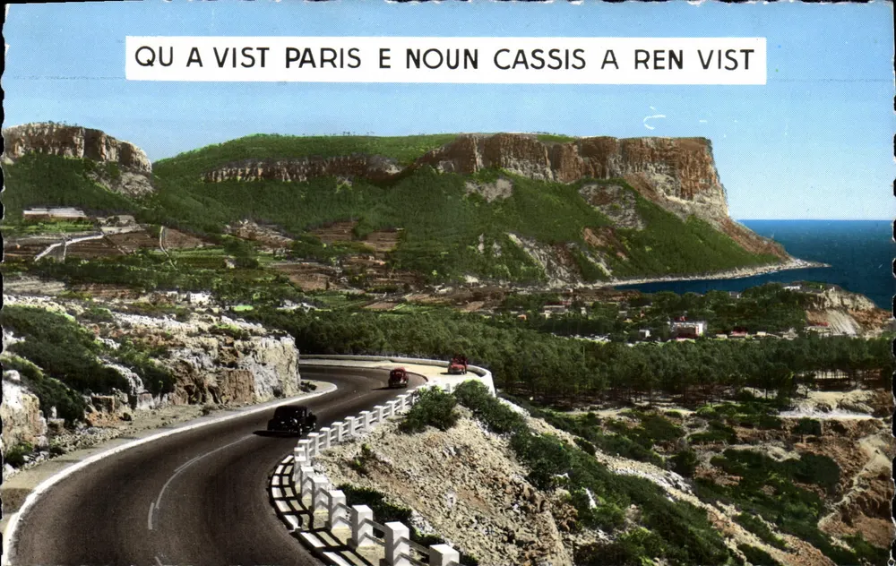Cassis — Der Cap Canaille und die Straße nach Marseille — Éditions S.E.P.T. Marseille - Vorderseite