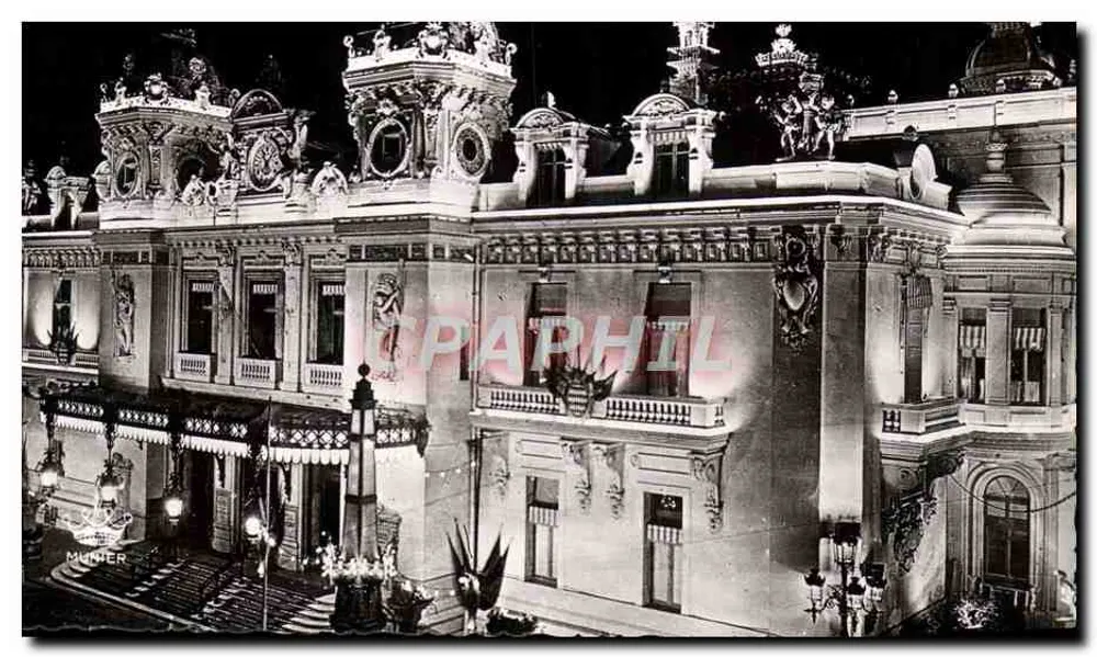 Casino de Monte-Carlo — efeito noturno — Éditions d'Armonier - Frente