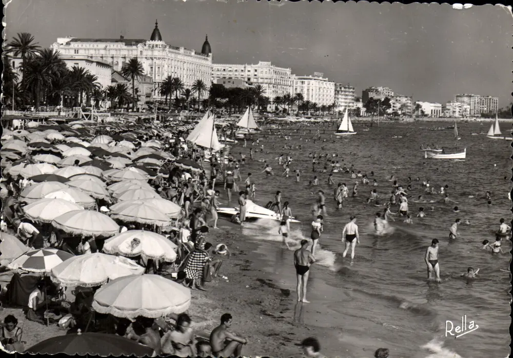 Cannes - La Plage de la Croisette — Éditions Rella, n°24 - Vorderseite