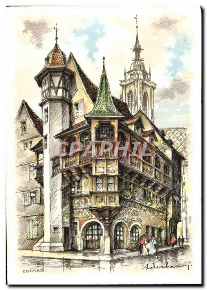 Colmar — Vista da Casa Pfister — Editora: Colmar Ville d'Art & de Tourisme - Frente