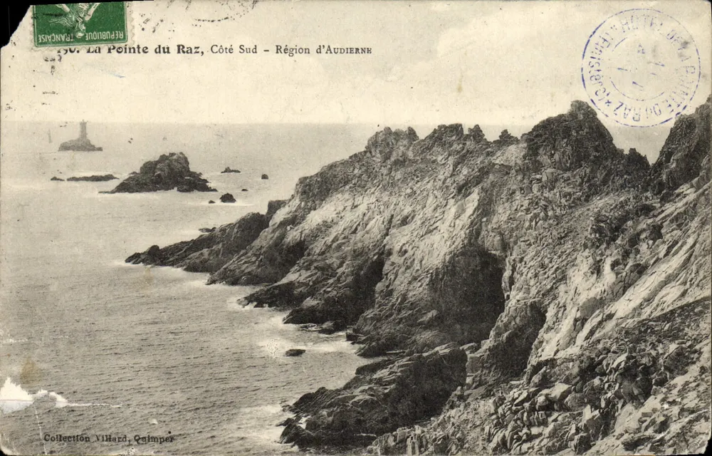 La Pointe du Raz, Côté Sud — Région d'Audierne — Collection Villhard, Quimper - Frente