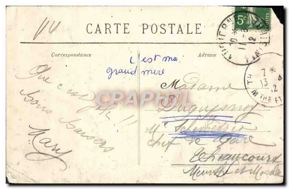 La Pointe du Raz, Côté Sud — Région d'Audierne — Collection Villhard, Quimper - Verso