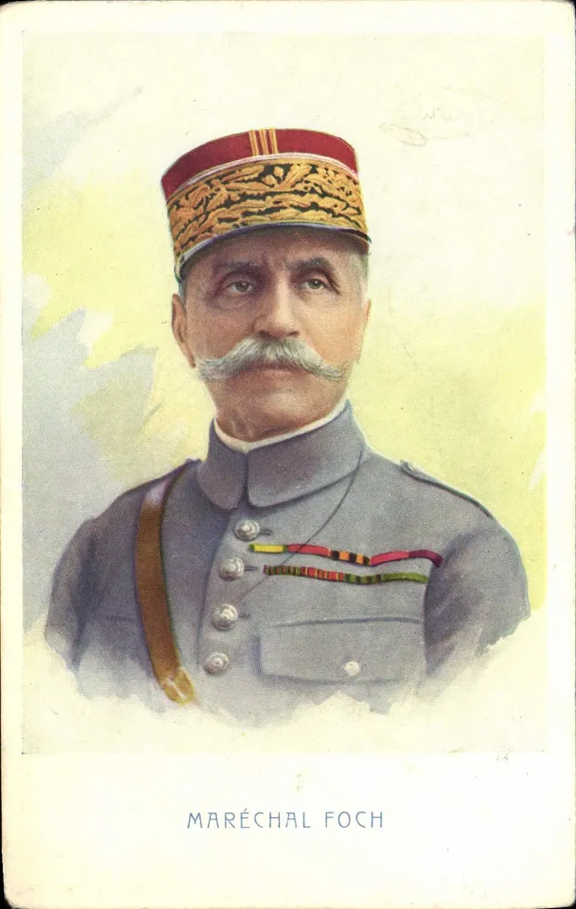 Maréchal Foch — retrato militar — P.J. Gallais & Cie, n° 341 - Frente