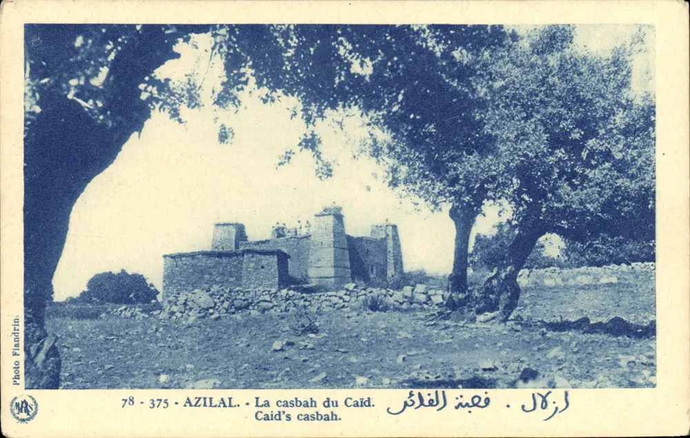 Azilal - A kasbah do Caïd — Foto Flandrin, n° 78-375 - Frente