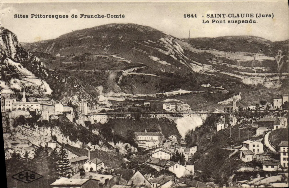 Saint-Claude (Jura) — Der Hängebrücke — C-L-B - Vorderseite
