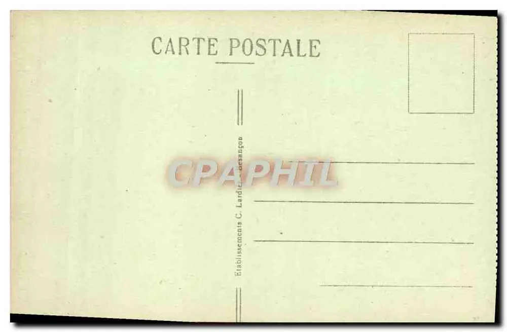 Ausblick auf das Plateau von Septmoncel — Pittoreske Orte der Franche-Comté — Verlag C. Lardé, Besançon - Rückseite