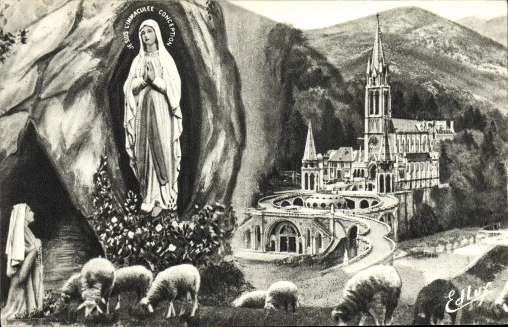 Lourdes — Aparecida de Nossa Senhora — Edição E. Luf - Frente
