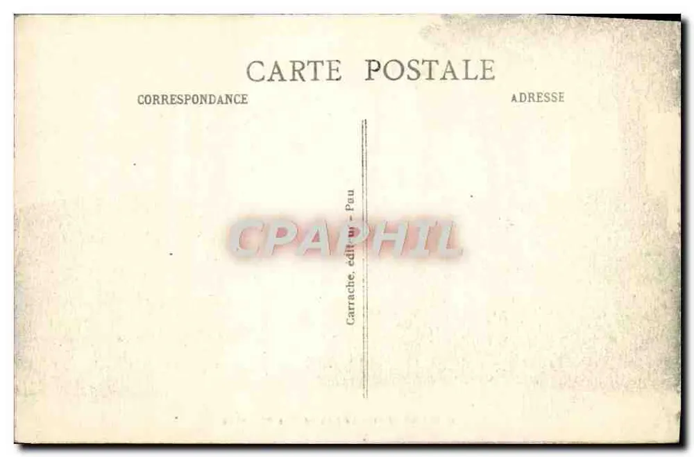 Pau - A Cadeia dos Pirineus — C.C. 92 — editor Carrache - Verso