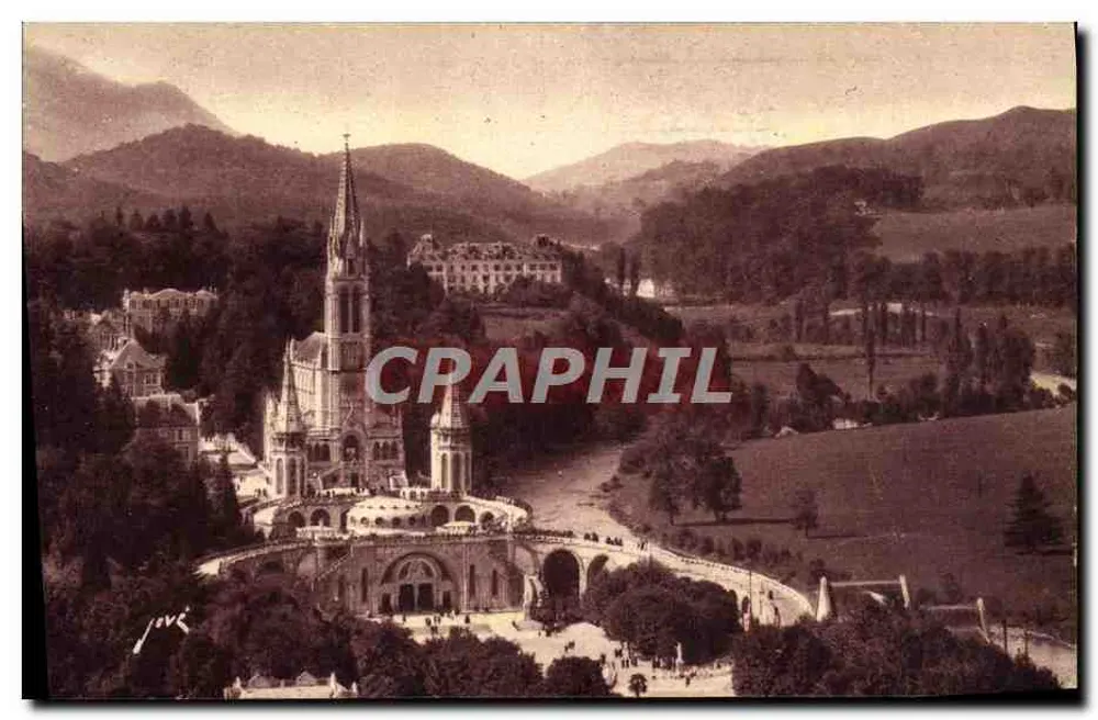 Lourdes — A Basílica — Éditions Jové, Pau (B.P.) - Frente