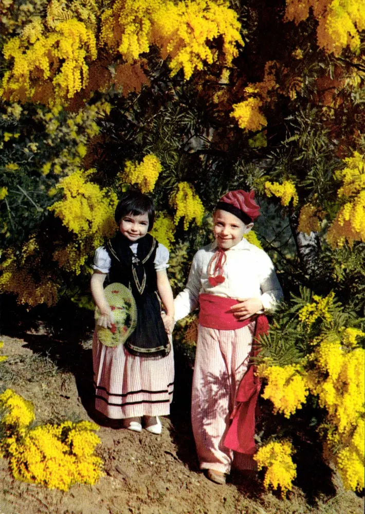 Kinder in Nizza-Kostümen — Côte d'Azur — Éditions d'Art Montluçon - Vorderseite