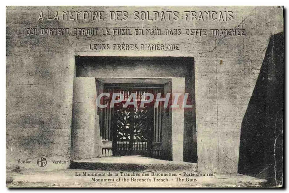 Denkmal der Bayonnetten-Schlucht — Eingangstor — Édition HS Verdun - Vorderseite