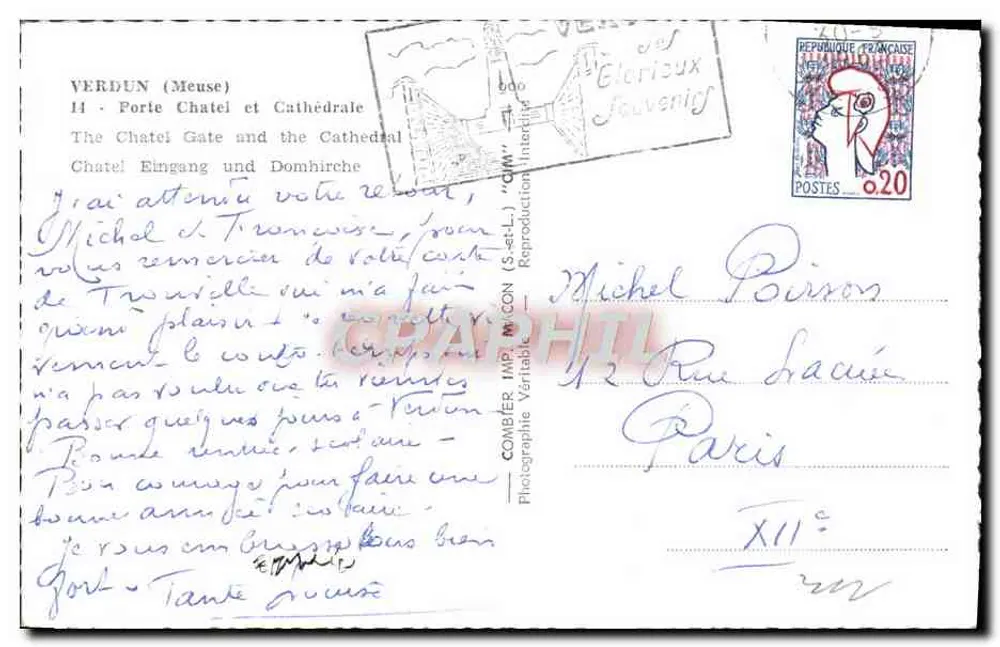 Porta Chatel — Verdun — Cimy - Verso