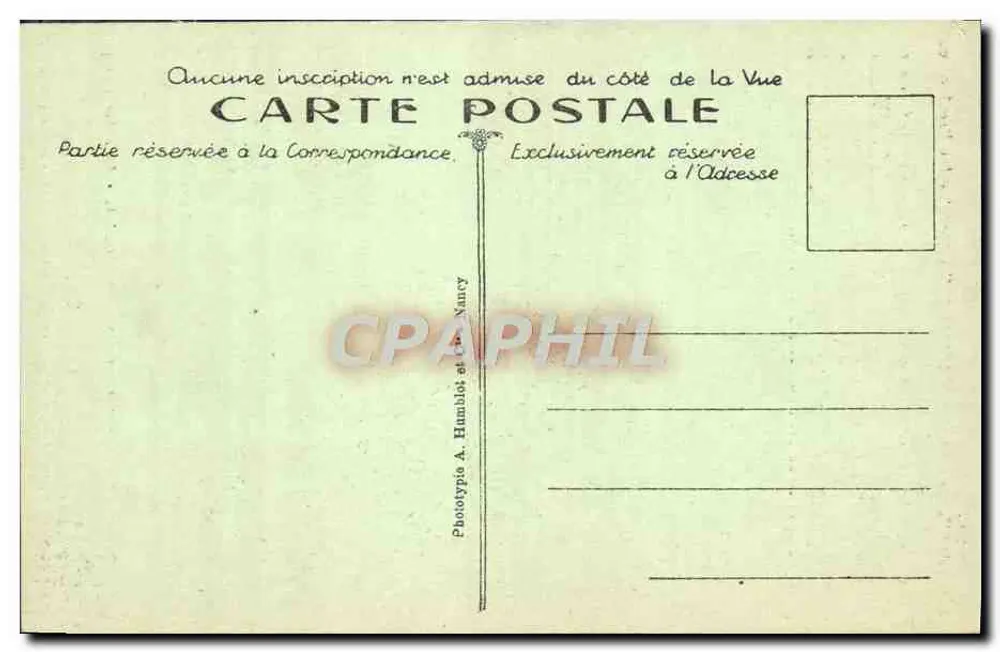 Cloître do Ossuário de Douaumont — Alvéolas dos Túmulos — Fototipia A. Hamblot, Nancy - Verso