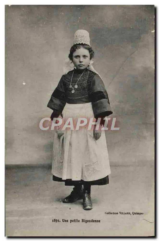 Uma pequena Bigoudenne — 1891 — Coleção Villard, Quimper - Frente