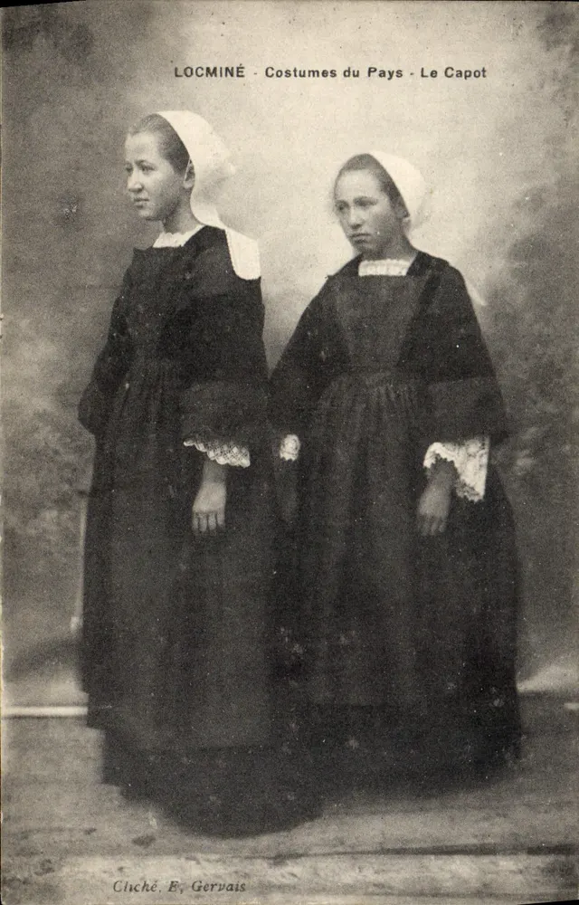 Locminé - Costumi del Paese - Il Cappotto — Cluché E. Gervais - Recto