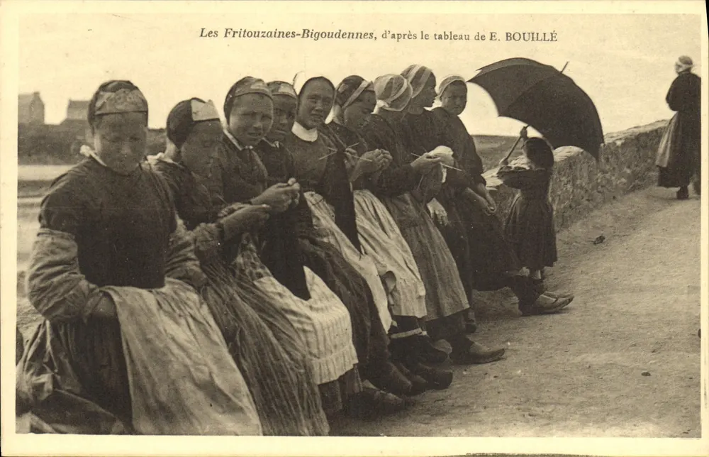 Les Fritouzaines-Bigoudennes — nach dem Gemälde von E. BOUILLÉ - Vorderseite