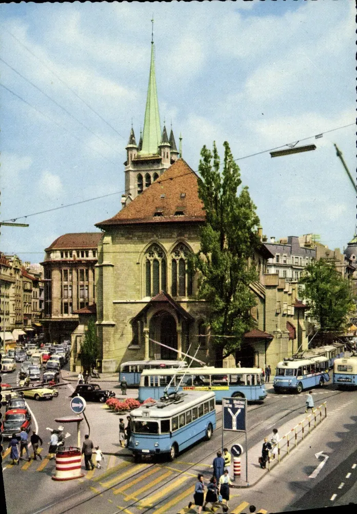 Kathedrale Lausanne — Schweizerische Nationalausstellung 1964 — Verleger Lausanne - Vorderseite