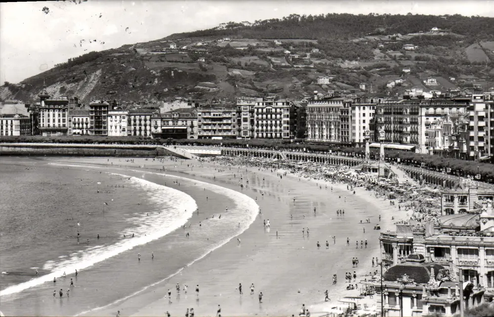 Praia de La Concha — San Sebastián — editor desconhecido, número de série não visível - Frente