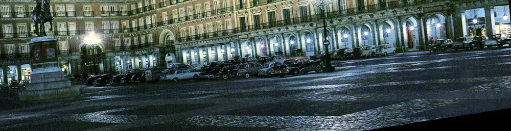 Madrid - Vue nocturne de la Plaza Mayor — éditeur GARCÍA GARBELLA, n°93 - Recto