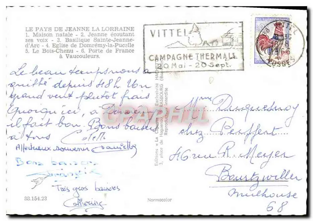 Das Land der Jeanne d'Arc — Collagen ikonischer Orte — Editionen « Le Château » - Rückseite