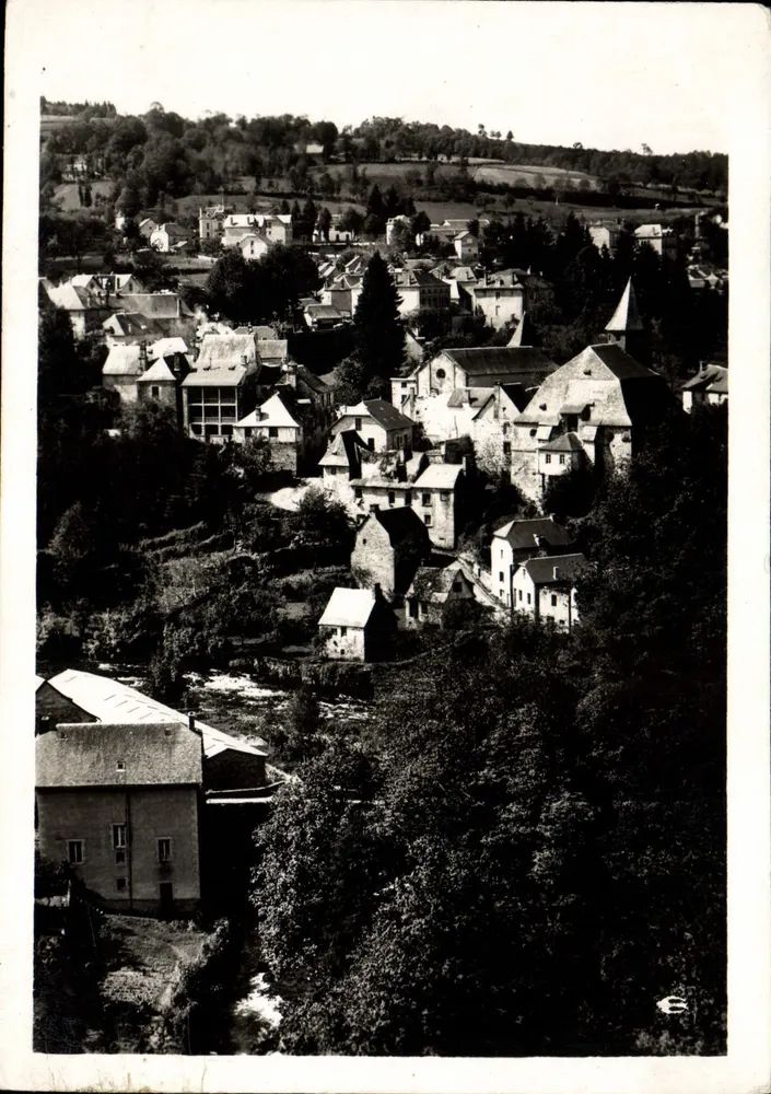 TREIGNAC (Corrèze) — vue générale prise de la rue du Pout rinal — Édition Tetrasson Limoges - Anverso