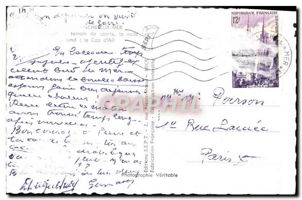 Widok z powietrza zakończenia Cap d'Agde — Éditions S.E.P.T. — NICE - Rewers