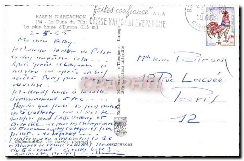 Die Dune du Pilat — Bassin d'Arcachon — Éditions Méditerranée & Théodicée - Rückseite