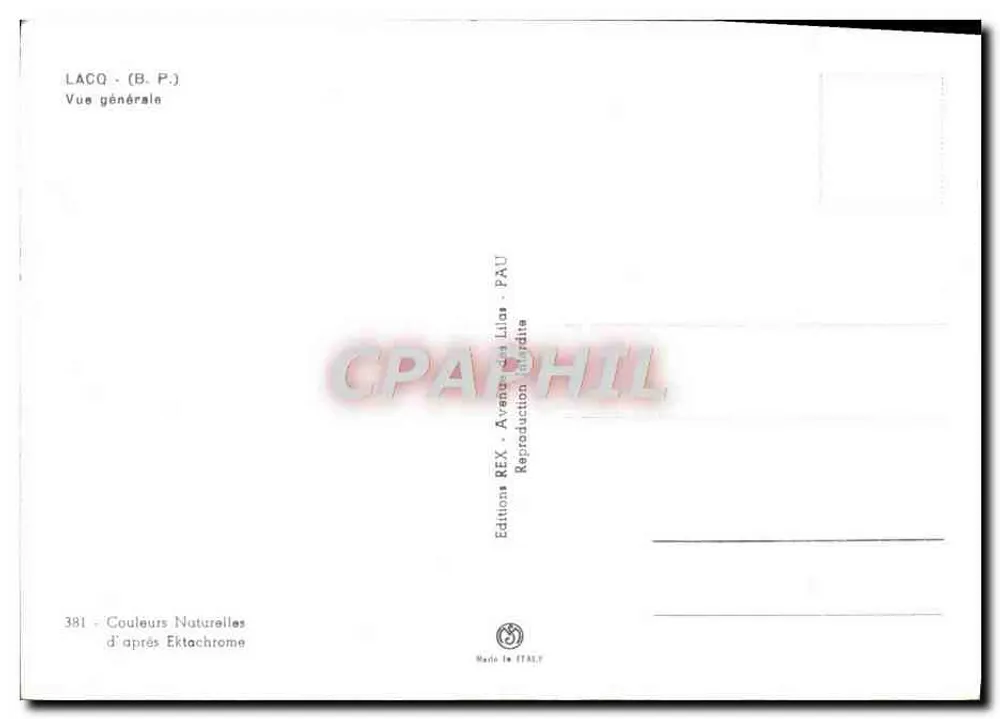 Chemieanlage — allgemeiner Blick — Editions REX - Lilar - PAU - Rückseite