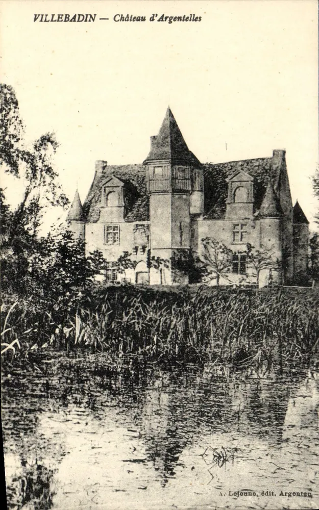 VILLEBADIN — Castelo de Argenteilles — A. Lejonne, editor. Argentan - Frente