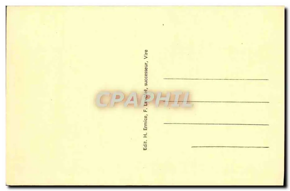 Vire — Le Vaux de Vire — H. Erniece, F. Leveillat, sucessor, Vire - Verso