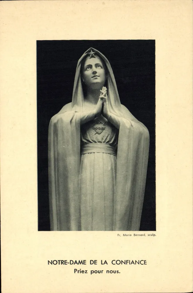 Unsere Frau des Vertrauens — Statue von Fr. Marie Bernard — Ausgabe - Vorderseite
