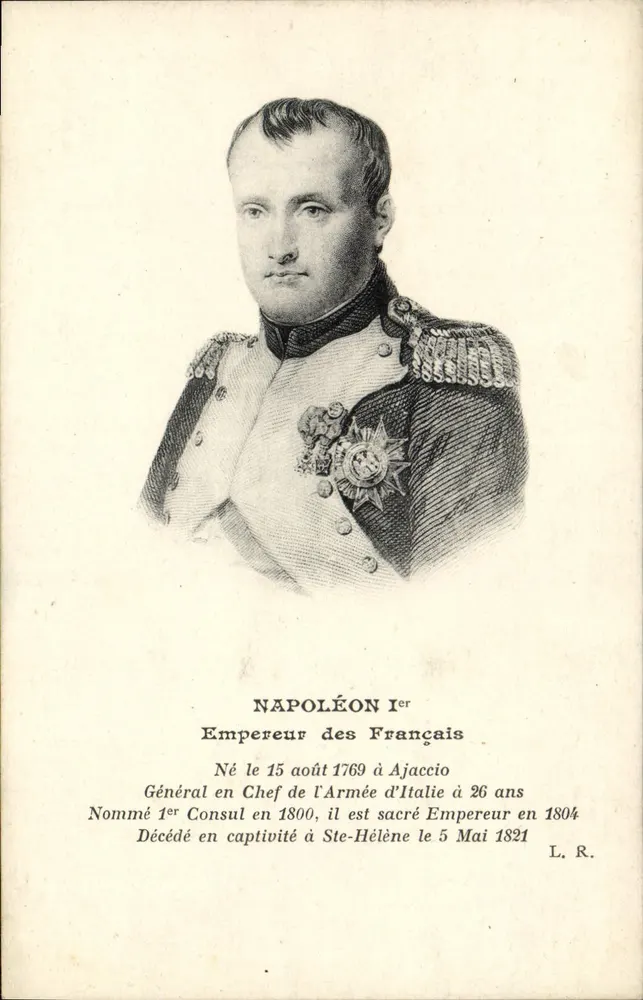 Napoleon I. — Kaiser der Franzosen — L. Ragon, phototypeur, Versailles - Vorderseite