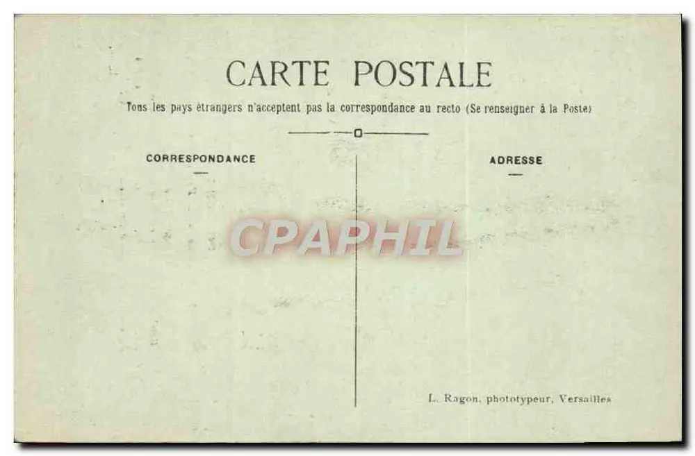 Napoleon I. — Kaiser der Franzosen — L. Ragon, phototypeur, Versailles - Rückseite
