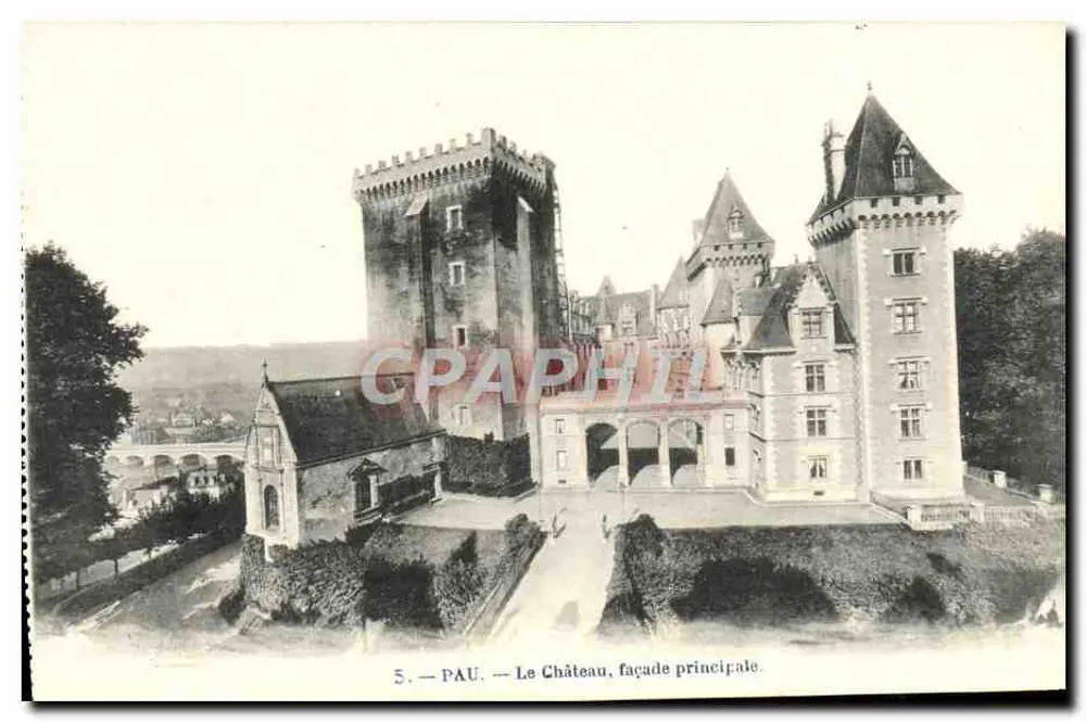 Pau — O Castelo, fachada principal — C.G. (editor) - Frente