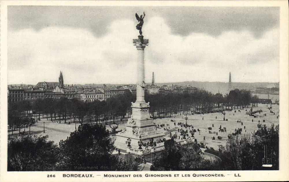 Bordeaux — Monument des Girondins et les Quinconces — LL - Vorderseite