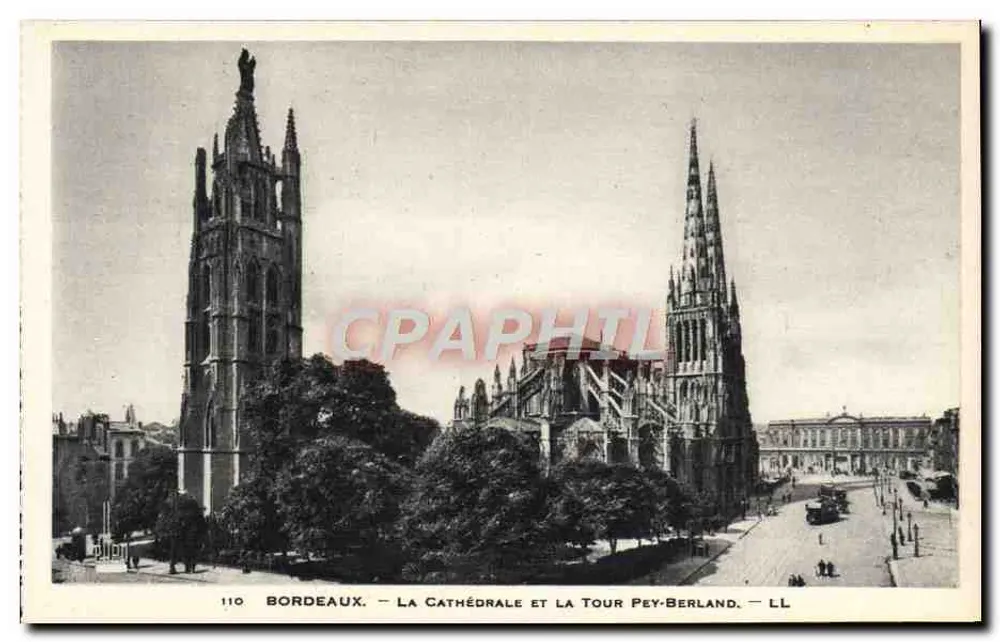 Bordeaux — Die Kathedrale und die Tour Pey-Berland — LL - Vorderseite
