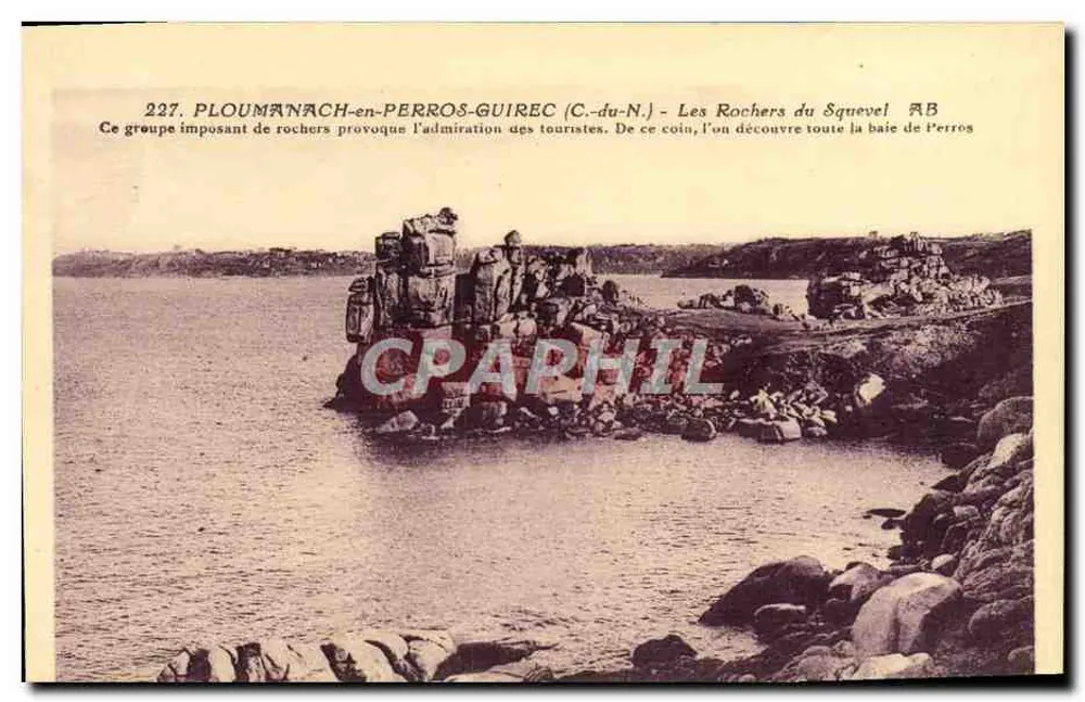 Die Squevel-Felsen — Ploumanach-en-Perros-Guirec (Côtes-du-Nord) — n°227 - Vorderseite