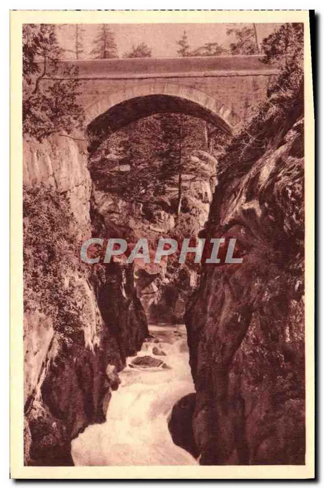 Cauterets - Ponte da Espanha — Edição P. Doucet-Lourdes - Frente