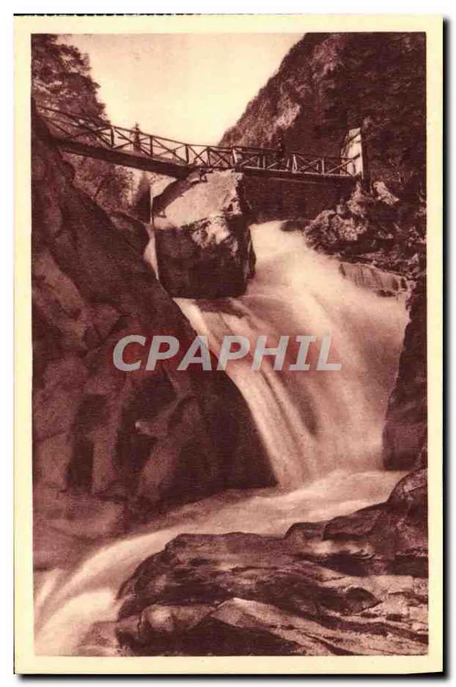 Cauterets - Cachoeira do Cériséy — Edição P. Douix-Lourdes - Frente